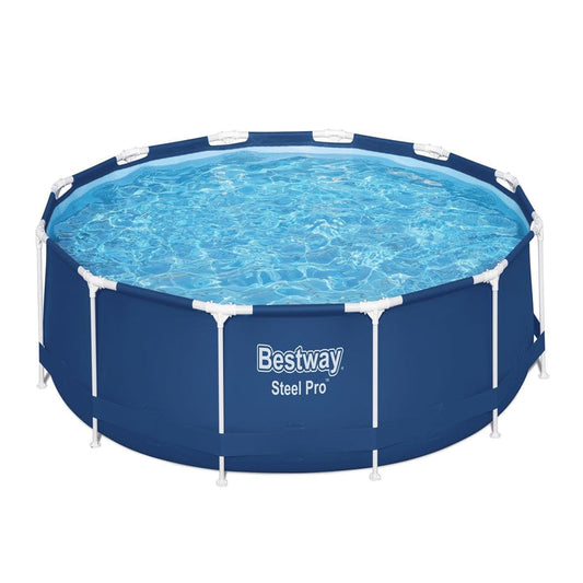 Piscina Bestway Redonda Steel Pro con filtro 3.66MX76Cm Azul
