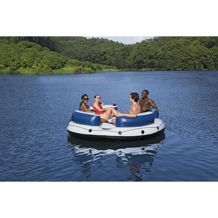 Flotador Isla con respaldo 4 personas 2.56mx2.56m Bestway